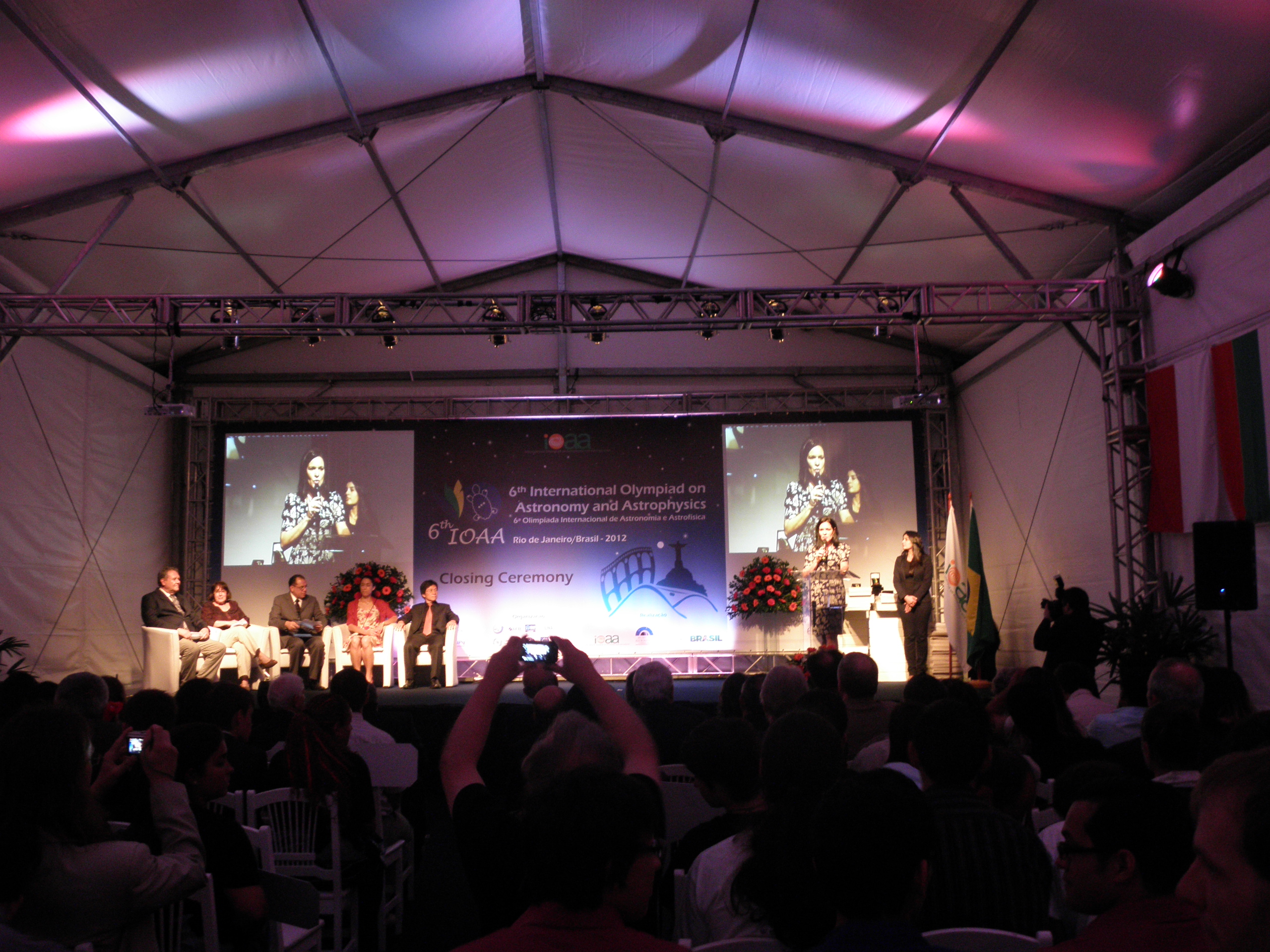 Closing ceremony of IOAA 2012